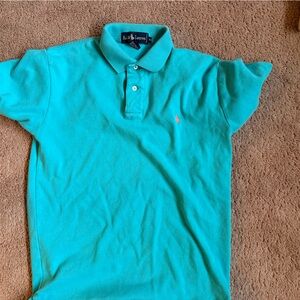 Ralph Lauren Mens Turquoise Polo Shirt